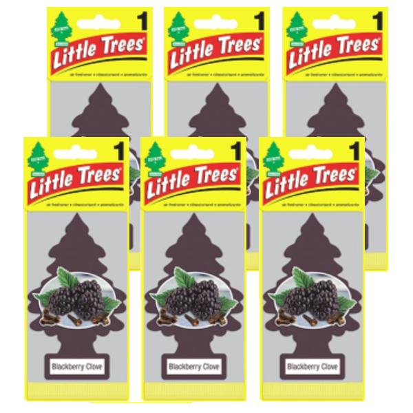 リトルツリー エアフレッシュナー Little Trees Blackberry Clove ブラックベリークローブ 6枚セット