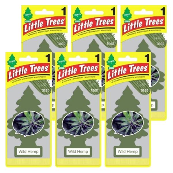 【廃版】Little Trees リトルツリー エアフレッシュナー 釣り下げ式 Wild Hemp ワイルド・ヘンプ 6枚セット