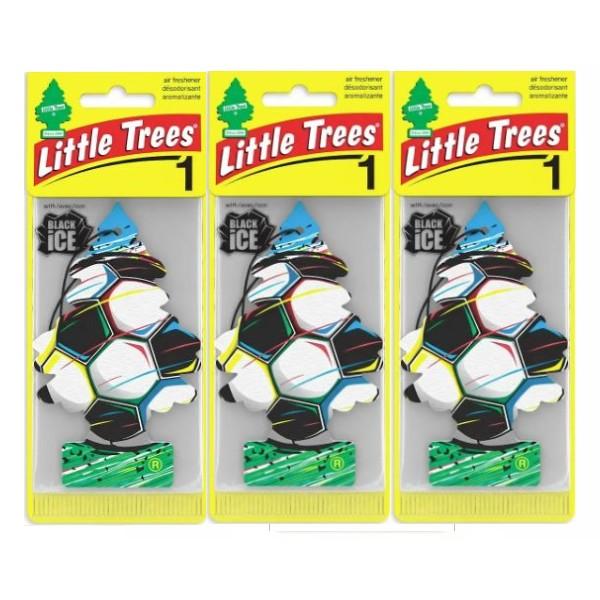 リトルツリ―エアフレッシュナー Black Ice Soccer ブラックアイス サッカー Limited Edition 3枚セット