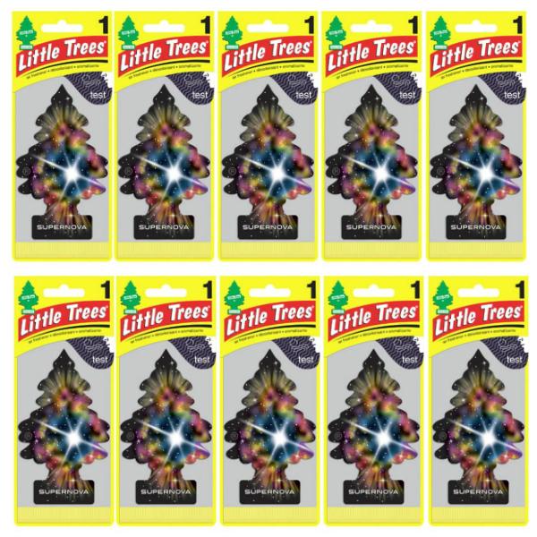 Little Trees リトルツリー エアフレッシュナー 釣り下げ式芳香剤 SuperNova スーパーノヴァ USDM 10枚セット