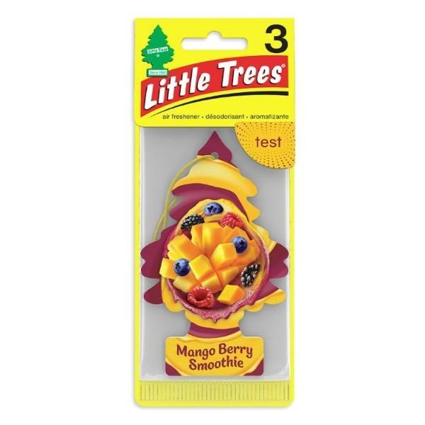 Little Trees リトルツリ―エアフレッシュナー Mango Berry Smoothieマンゴーベリースムージー 3枚入り