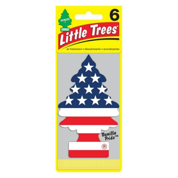 リトルツリー エアフレッシュナー Little Trees スターズ＆ストライプス Vanilla Pride 6枚パック