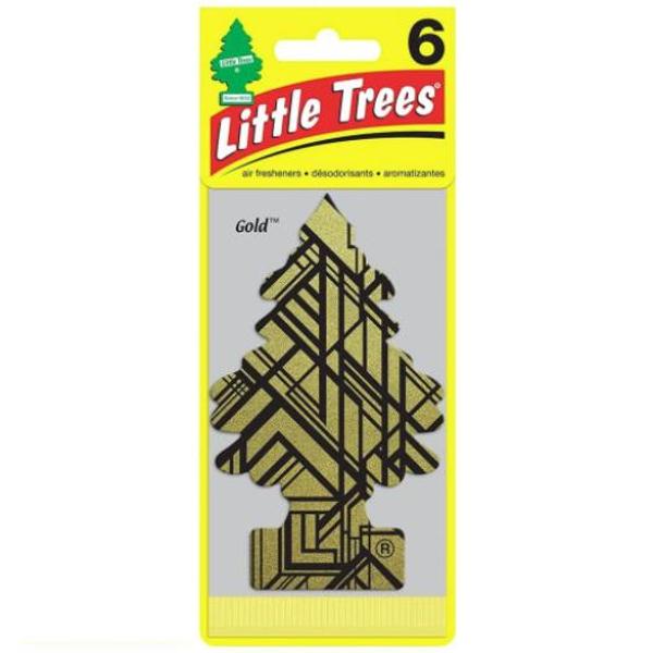 Little Trees リトルツリー エアフレッシュナー 釣り下げ式 Gold ゴールド 6枚パック 芳香剤