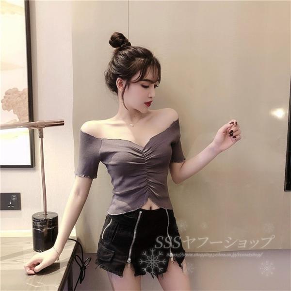 the toe 半袖ニットトップス　スカート等　今季夏 新品 トップス レディース ニットトップス 半袖Tシャツ 無地 薄手