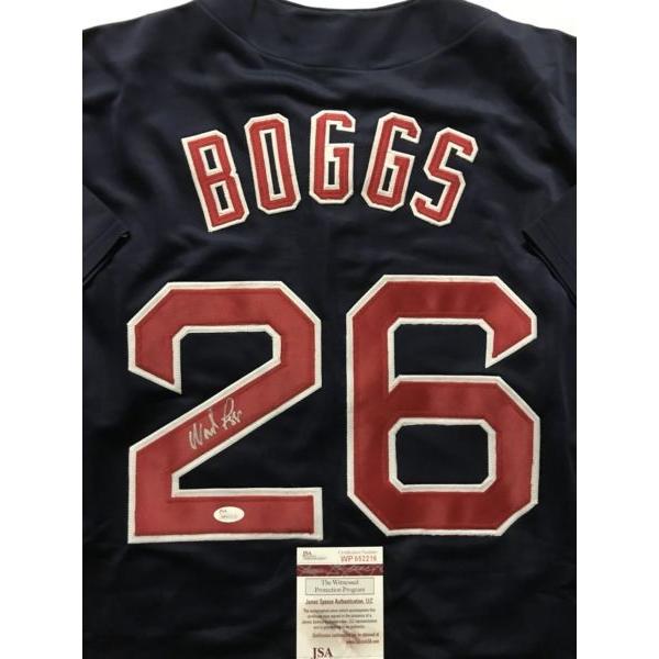 wade boggs signed jersey