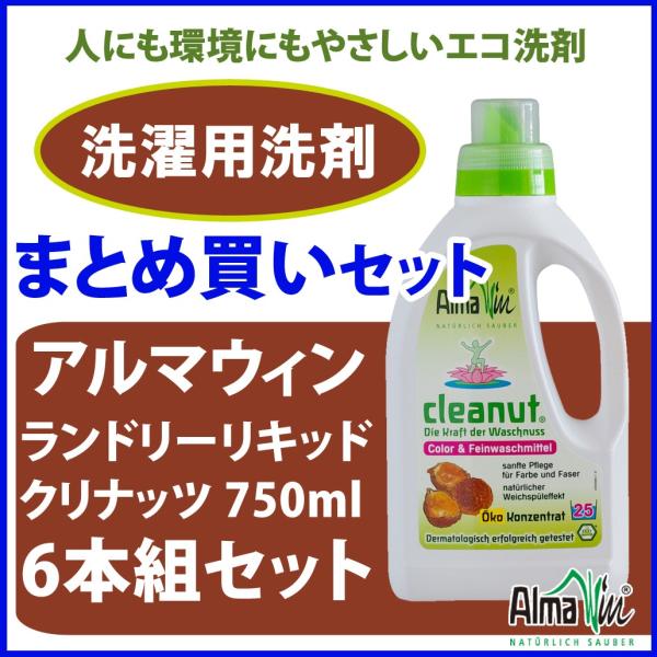 アルマウィン ランドリーリキッド クリナッツ 750ml 6本組 セット Almawin 洗濯用洗剤 液体洗剤 エコ洗剤 衣類用洗剤 節水節電 時短 濃縮 すすぎ1回 セット商品 Buyee Buyee 日本の通販商品 オークションの代理入札 代理購入