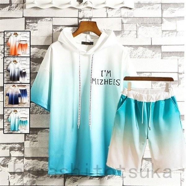 上下セット メンズ ジャージ 切り替え セットアップ おしゃれ 半袖パーカー 半ズボン 涼しい カジュアル 夏 Ccq Gu5bt44s Stカンパニー 通販 Yahoo ショッピング