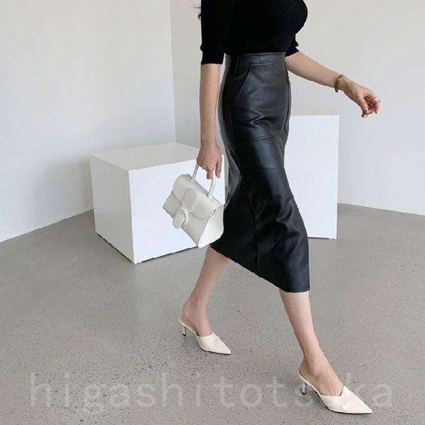 送料無料レザースカート タイト レディース タイトスカート セミロング丈 膝丈 ミモレ丈 黒 白 レザー スカート 韓国ファッション メール便 Joy Ofjsnzgi Stカンパニー 通販 Yahoo ショッピング