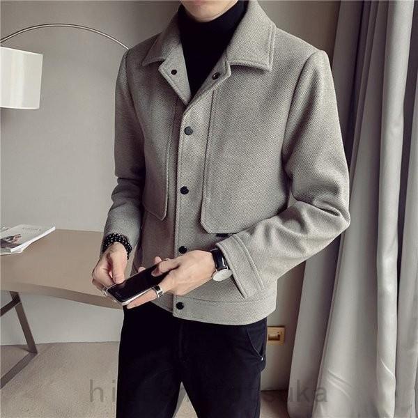 メンズ メルトン ジャケット コート アウター ショート丈 メンズコート マリンコート ピーコート Pコート 無地 厚手 秋冬 Sk Fek1oyc3 Stカンパニー 通販 Yahoo ショッピング