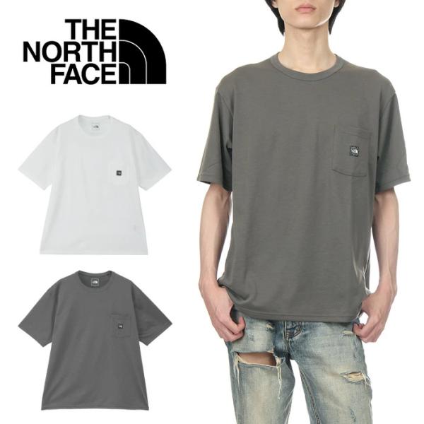 THE NORTH FACE ノースフェイス ポケT 半袖Tシャツ ショートスリーブ ハイカーズティー ロゴ ファッション ブランド 白 グレー M L XL XXL NT12401