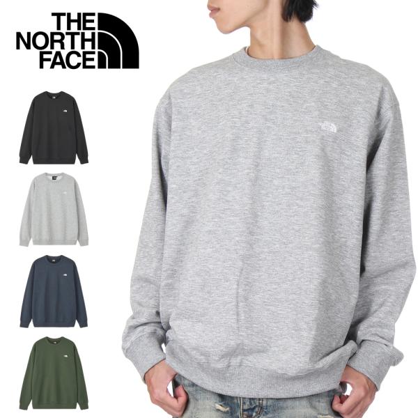 ノースフェイス トレーナー スウェット THE NORTHFACE スモール ロゴ ヘザースウェットクルーネック 裏毛 S M L XL XXL 黒 グレー 紺 NT62532 ロゴ ワンポイント