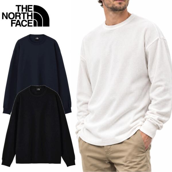 THE NORTH FACE ザノースフェイス ロングスリーブワッルクルーネックＴシャツ メンズ レディース 長袖 ロンティ サーマル インナー 軽量 薄手 無地 NT62636