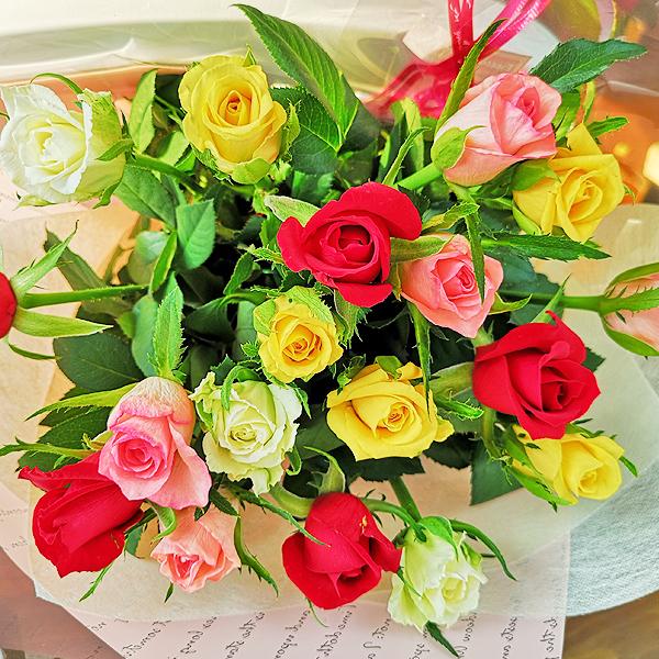 バラ 花束 80本 産地直送 赤バラ 黄バラ ピンクバラ 白バラ ミックス 花束 薔薇花束 送料無料 Www Carolinetrudelco Com