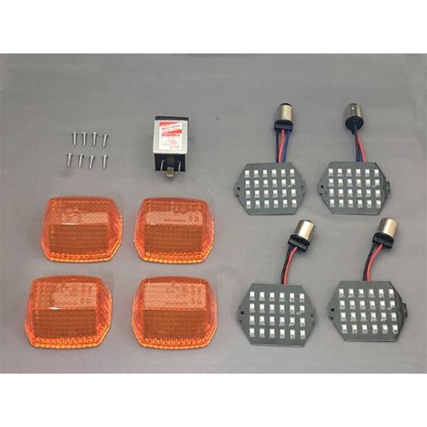 ポッシュ製 ウィンカー 4個セット LEDランプ仕様 C.F.POSH GPZ900R ウインカー関連パーツ LEDシーケンシャル切替