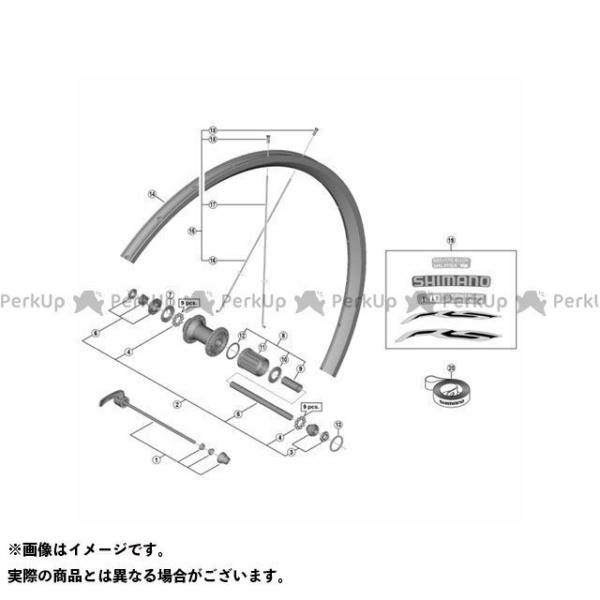 SHIMANO �p�[�c Y48U98020 WH-RS010 �E���b�N�i�b�g���j�b�g �V�}�m�i���]�ԁj