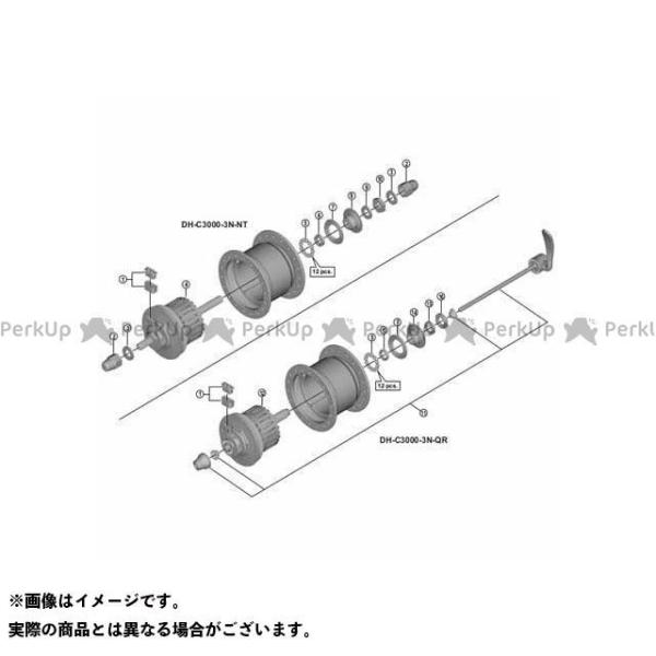 SHIMANO �p�[�c Y2AV98020 DH-C3000-3N�i�b�g ���� 140 �u���b�N �V�}�m�i���]�ԁj