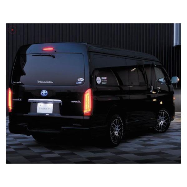 200系ハイエース　VALENTI ハイマウントランプ　ライトスモーク Valenti ライト・ランプ LEDハイマウントストップ タイプ2 200