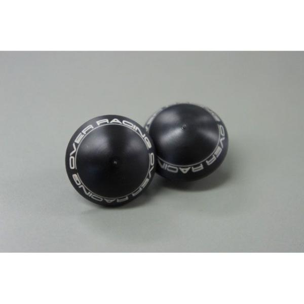 ●メーカー名：オーバーレーシング / OVER RACING●商品名：ステップバーエンドキャップ（ブラック） ロゴ入りメーカー品番：・90-99-11CJANコード：4539770107436汎用 1個ブラック（ロゴ入り）※画像はイメージです。