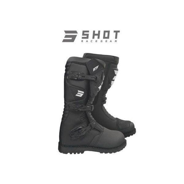 SHOT RACE GEAR レーシングブーツ ブーツ ATV（ブラック） サイズ 44 