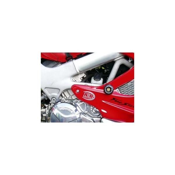 R&G VTR1000 Firestorm スライダー類 クラッシュプロテクター カラー ブラック アールアンドジー
