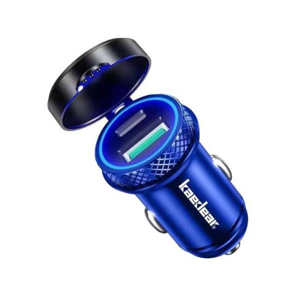 他サイト： Kaedear 汎用 その他電装パーツ シガーソケットPD QC3.0 防水キャップ付（ブルー） カエディアの商品画像