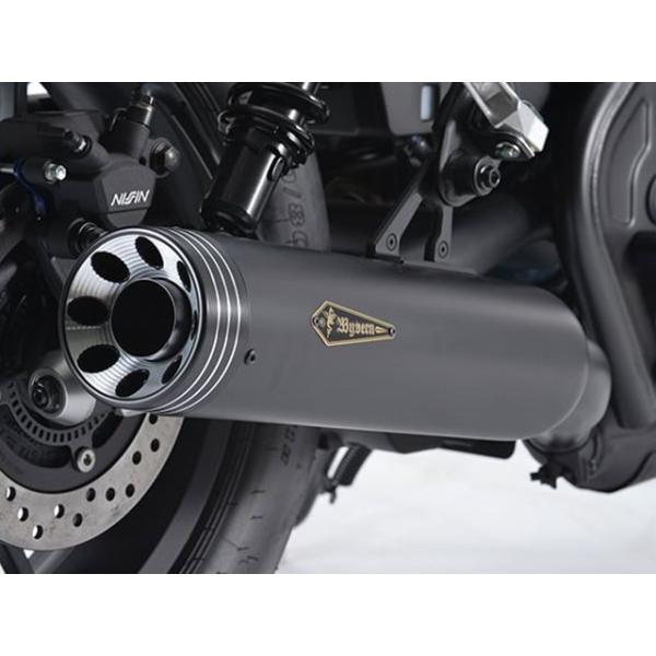 R’s GEAR Rebel 500 マフラー本体 ワイバンクラシックスリップオン（ブラックエディション） アールズギア