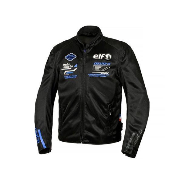 elf riding wear ジャケット 2025春夏モデル EJ-S121 エオリアメッシュジャケット（ブラック＆ブルー） サイズ M エルフ …