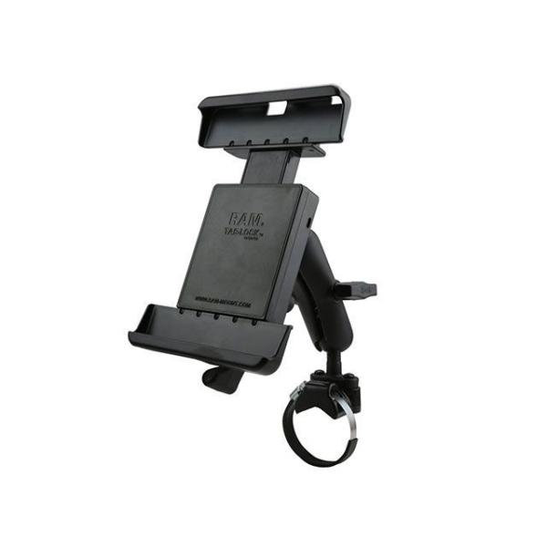 RAM MOUNTS 電子機器類 タブロック（10インチ用タブレットホルダー）＆ベルトクランプベース（標準アーム）φ39.8.-80mm対応（U字ボ…