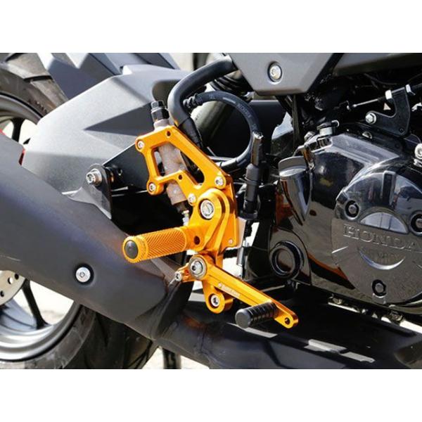 BABYFACE GROM/MSX125 バックステップ関連パーツ バックステップキット カラー ブラック ベビーフェイス