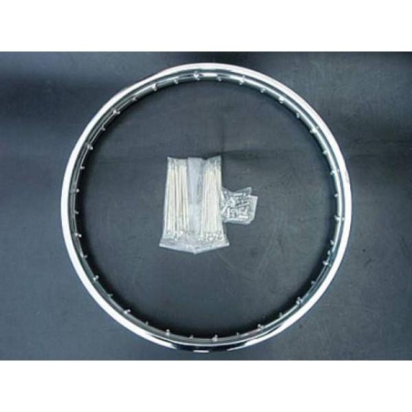 新品です！ K&W TW200・TW225 ホイール本体 21in フロント鉄リムホイールKIT