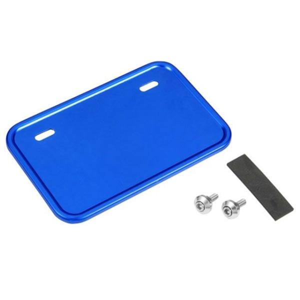 他サイト： NBS 汎用 その他外装関連パーツ ナンバープレートベース 50cc〜125cc 四角 カラー ブルー エヌビーエスの商品画像