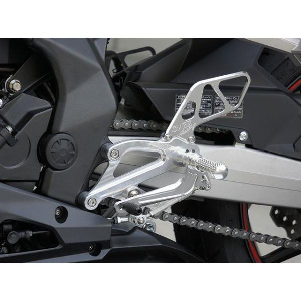OVER RACING CBR250RR バックステップ関連パーツ バックステップ 4ポジション カラー ブラック オーバーレーシング