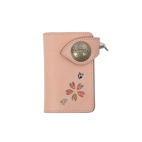 DEGNER（デグナー） 財布 花山 W-88K ミドルウォレット（都桜/タン