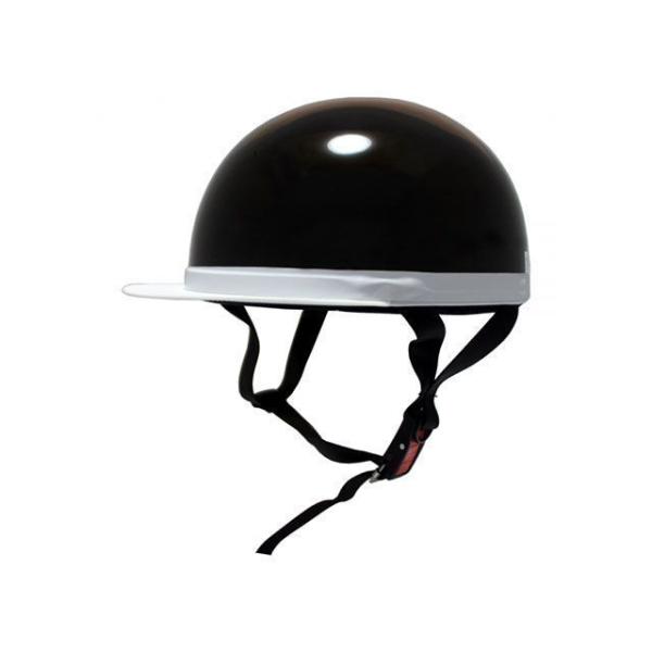 他サイト： 【メーカー直送】B&amp;B ハーフヘルメット 白つば半キャップヘルメット（ブラック） ビー＆ビーの商品画像