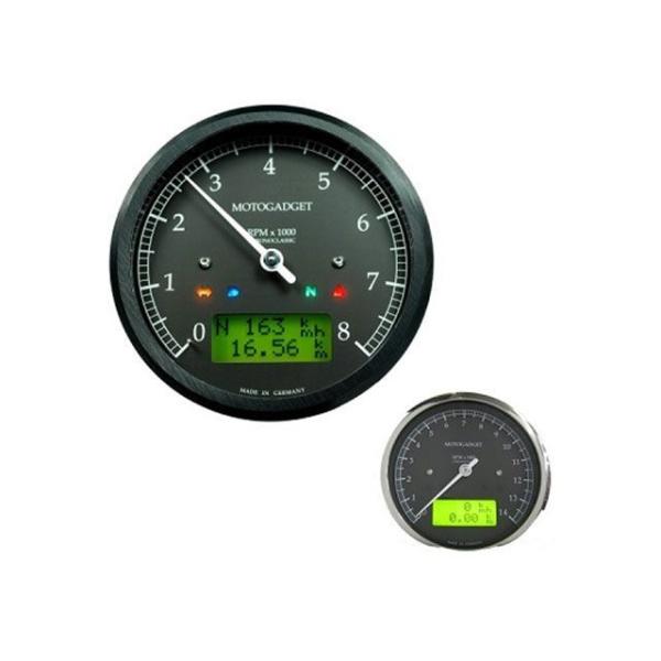 motogadget 汎用 タコメーター クロノクラシック 10K イエローLCD