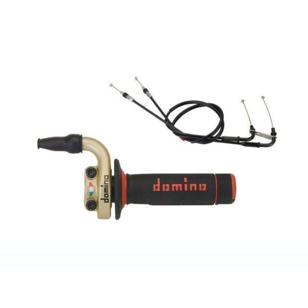 domino KTM / Husqvarna 4T 2016- オフロードハイスロットルキット EVO 開度調整リング付属 | domino /ドミノ  （グリップ・ハンドル）,スロットル,オフロード | | MOTOSALON WEB SHOP domino CRF450 グリップ関連パーツ オフロード ハイスロットルキット CRF450 16-17（ブラック） ドミノ バイク