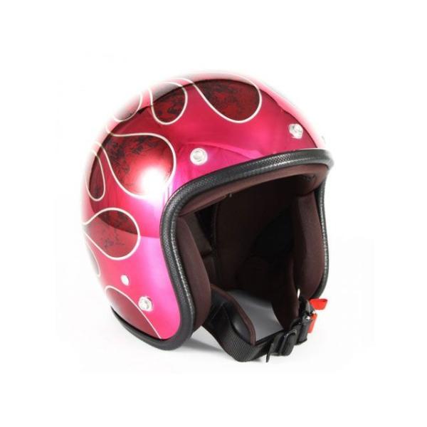 72JAM JET HELMET 72JAM ジェットヘルメット FLAMES T-2 カラー レッド