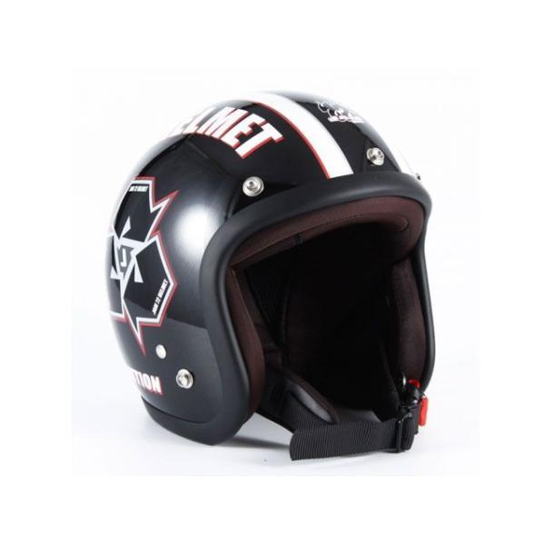 72JAM JET HELMET 72JAM ジェットヘルメット JJ-03 SPIKE（ブラック