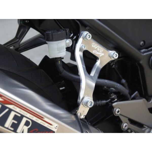 フルセット10 OVER RACING Ninja250/Z250 マフラーステー・バンド アルミ