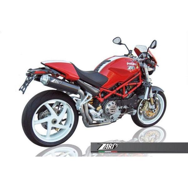 ZARD MONSTER S4RS/TESTA STRETTA マフラー本体 N.2 ステンレススチール -カーボン EURO 3 HOMOLOGA…