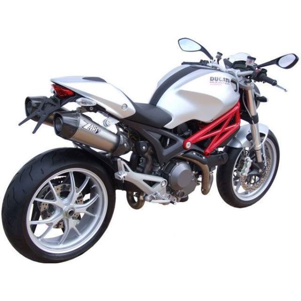 ZARD MONSTER 696/796/1100 マフラー本体 N.2 ステンレススチール -チタン EURO 3 HOMOLOGATED スリッ…