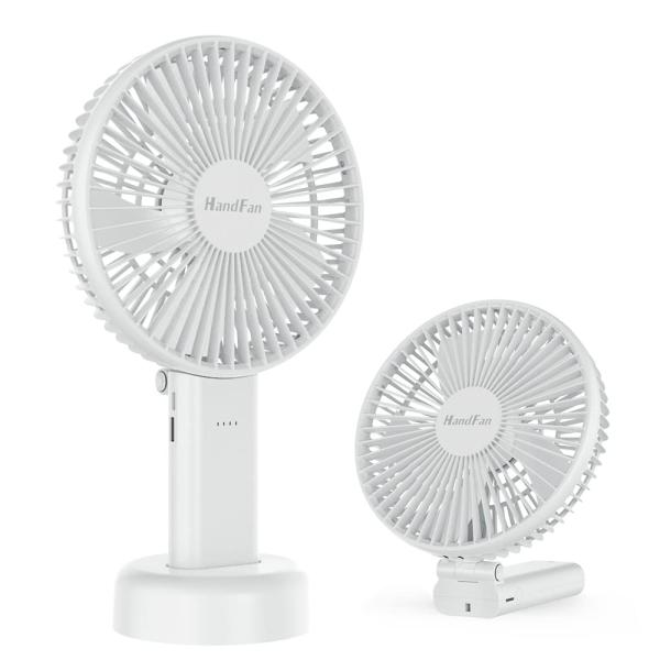 HandFan 携帯扇風機 ハンディファン 扇風機小型 大きいサイズ 直径16.5cm Type-c