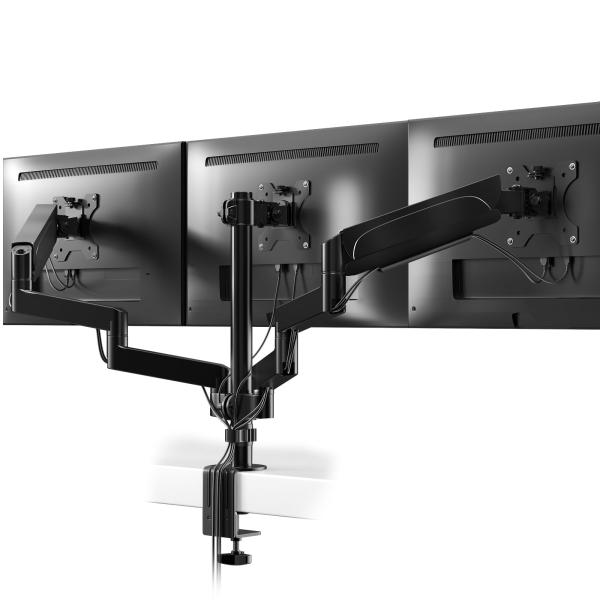ACCURTEK PC モニターアーム 3画面 17-27インチ 耐荷重各7kg
