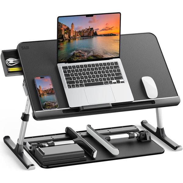 他サイト： SAIJI ベッドテーブル ベッド デスク ラップデスク 折りたたみテーブル ミニテーの商品画像