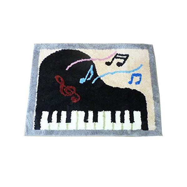 他サイト： ITOMASA イトマサ メロディーII ピアノ チェアマット ピアノ柄 90×65cmの商品画像