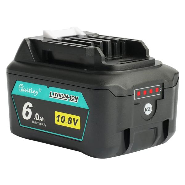 Waitley マキタ互換 10.8Vバッテリー 6.0Ah 6000mah BL1015 BL1040 BL1060対応
