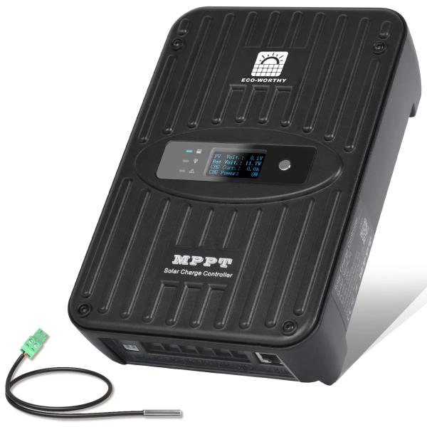 【新品未使用】40A MPPT チャージコントローラー 12V 24V ソーラー ECO-WORTHY 40A MPPT チャージコントローラー 12V/24V OLED液晶画面