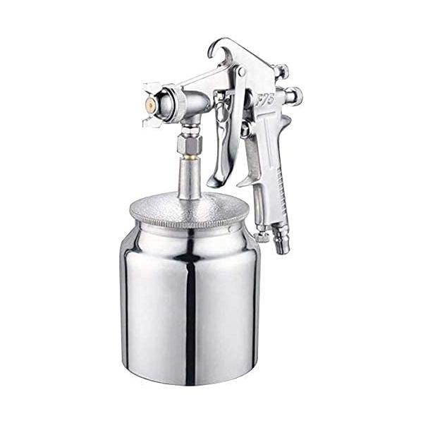 【規格】塗装用のエアースプレーガンの重力式、吸い上げ式の下壺タイプ 重心が下にくる吸い上げ式で、安定した作業が可能となります。吹付圧：0.3〜0.68Mpa　吹付距離：15〜20cm タンク容量：600ml　 噴霧量：270L/min　極細...