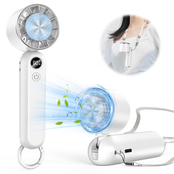 他サイト： ハンディファン 冷却プレート搭載 携帯扇風機 冷感 手持ち扇風機 3段階風力調節の商品画像