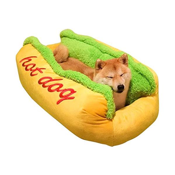 他サイト： YYW ペットベッド 冬用 四季 冷房 猫ベッド 犬 洗える ベッド 冬 ホットドッグの商品画像